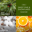 Load image into Gallery viewer, Sweet Pine &amp;amp; Snowflakes 3-Wick Candle
