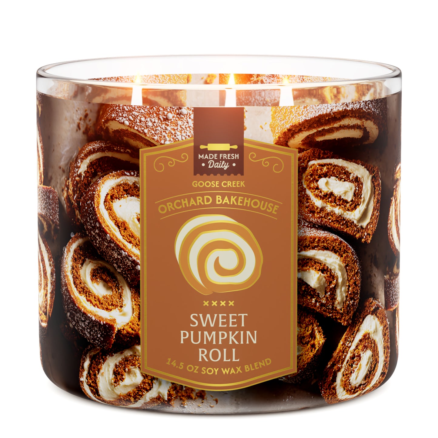 Sweet Pumpkin Roll 3-Wick Candle