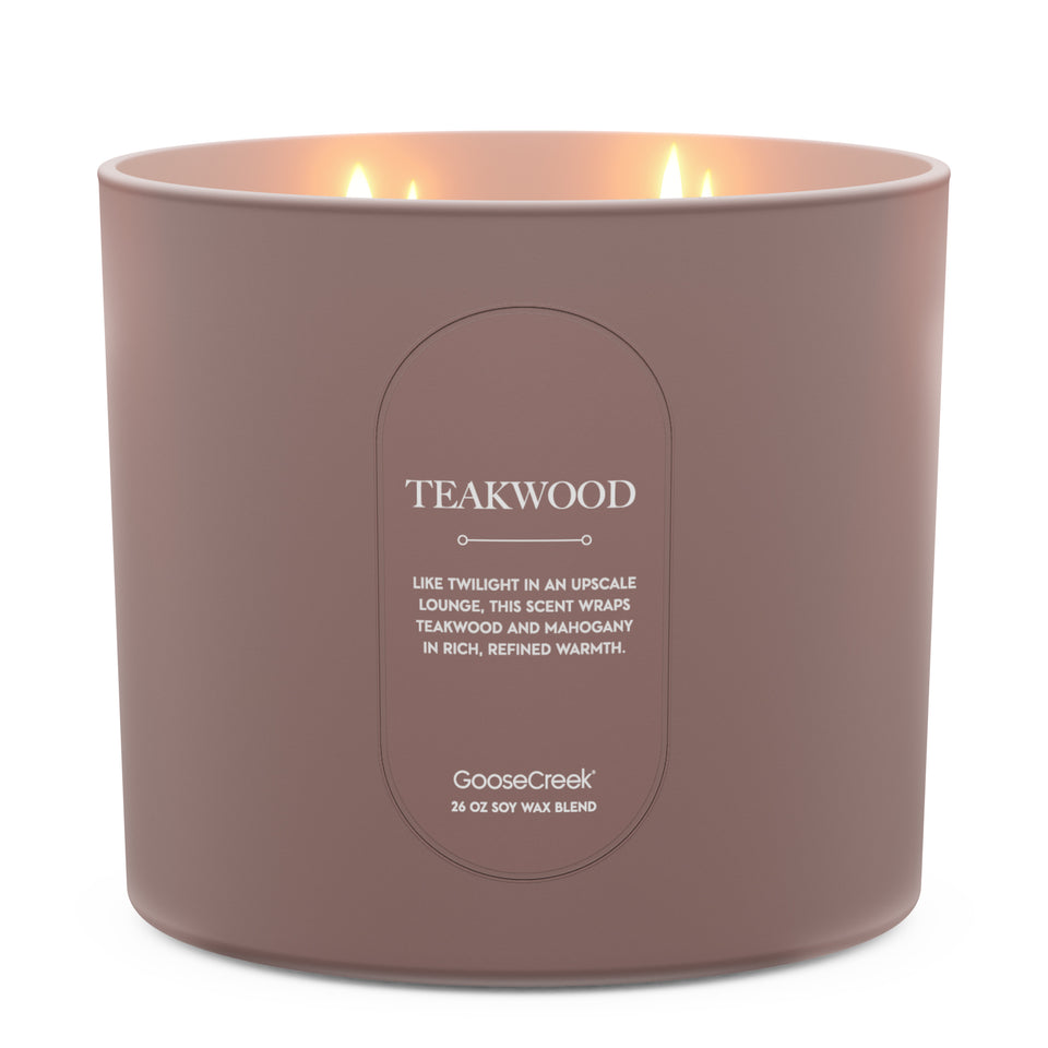 Teakwood High Intensity 4-Wick 26oz Candle