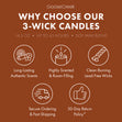Load image into Gallery viewer, Teakwood Odor Eliminating 3-Wick Candle
