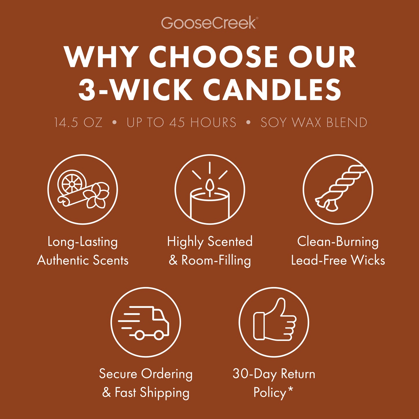 Teakwood Odor Eliminating 3-Wick Candle