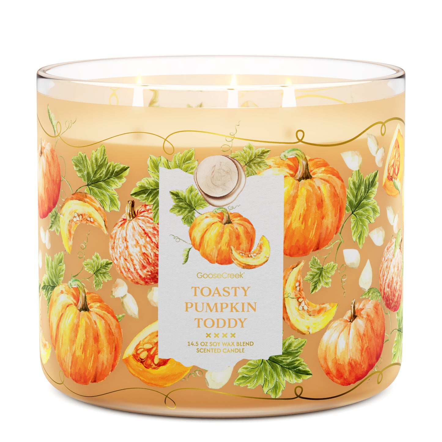 Toasty Pumpkin Toddy 3-Wick Candle