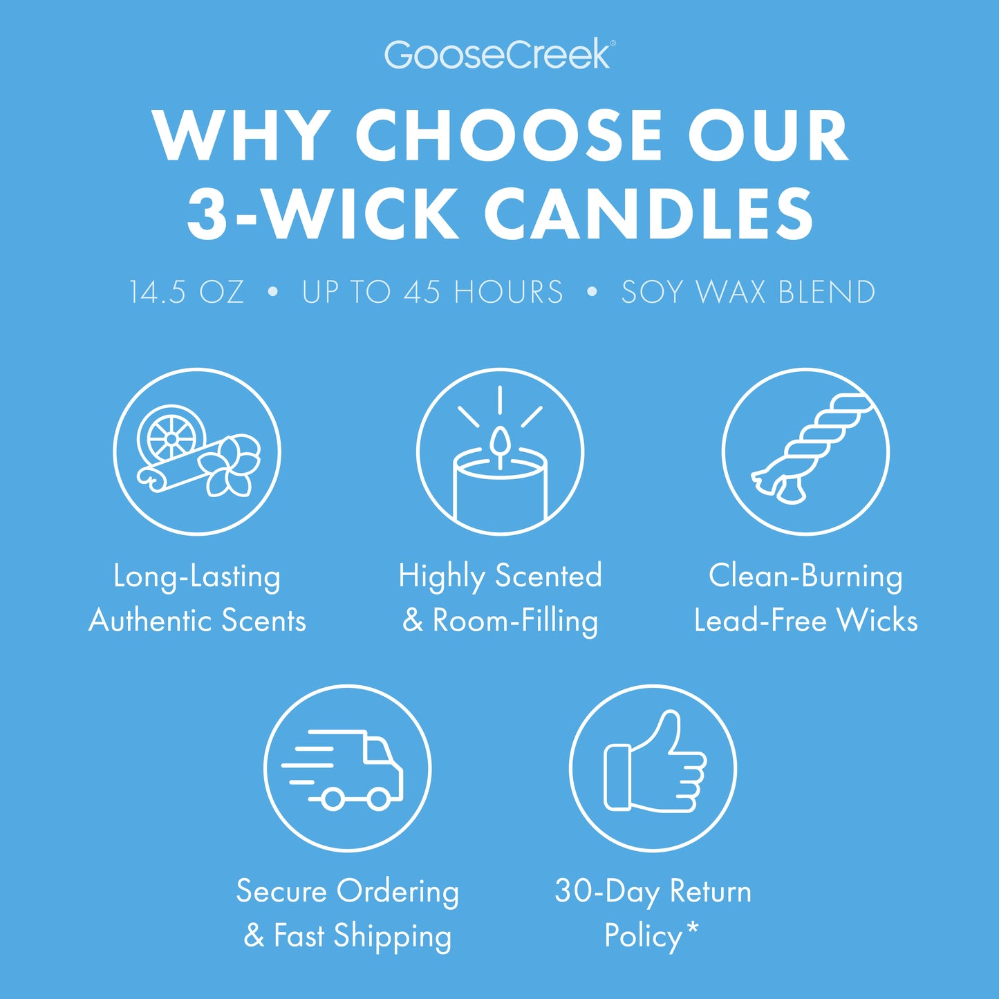 Trefoils™ Girl Scouts 3-Wick Candle