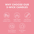 Load image into Gallery viewer, Vanilla &amp;amp; Rose Petals Aromatherapy 3-Wick Candle
