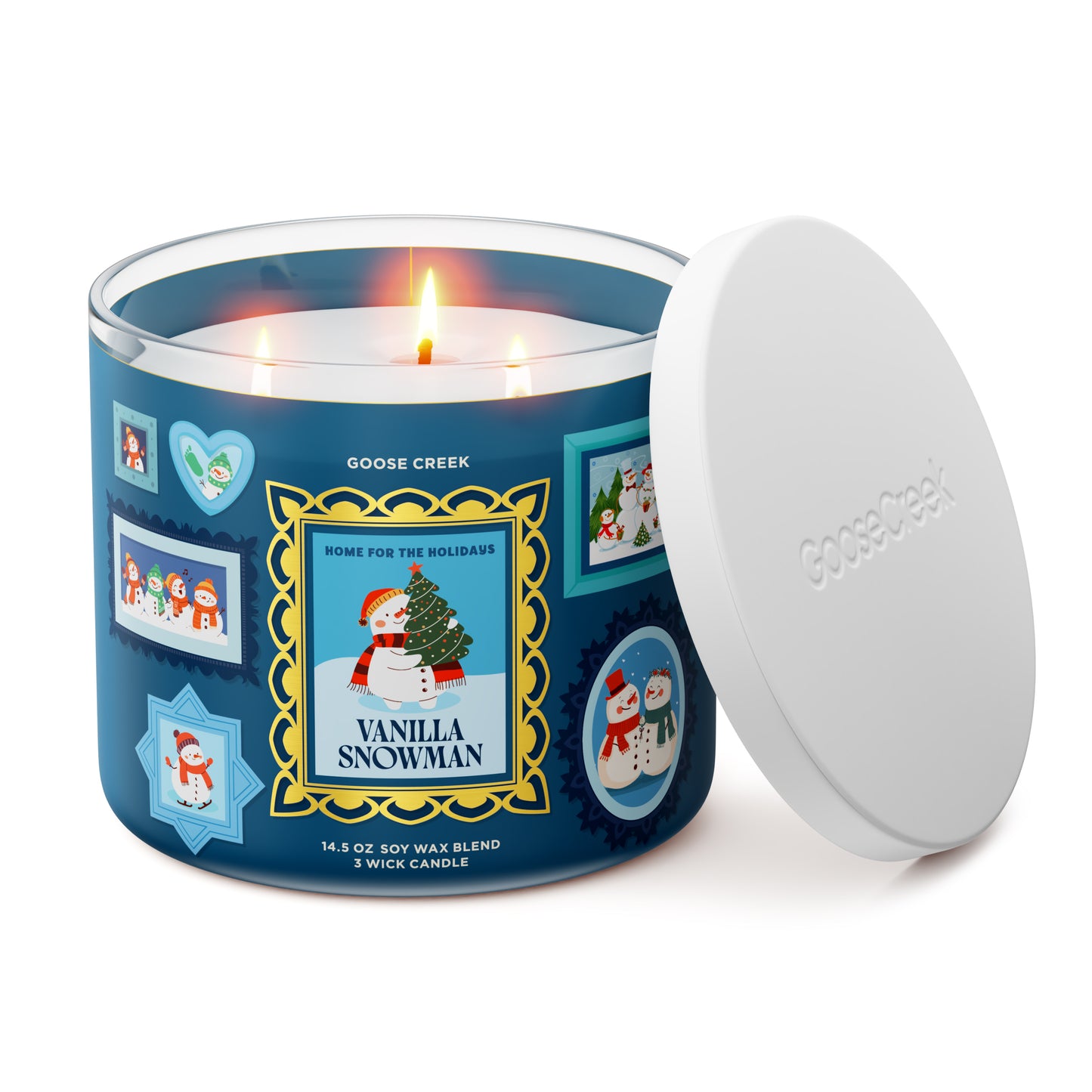 Vanilla Snowman 3-Wick Candle