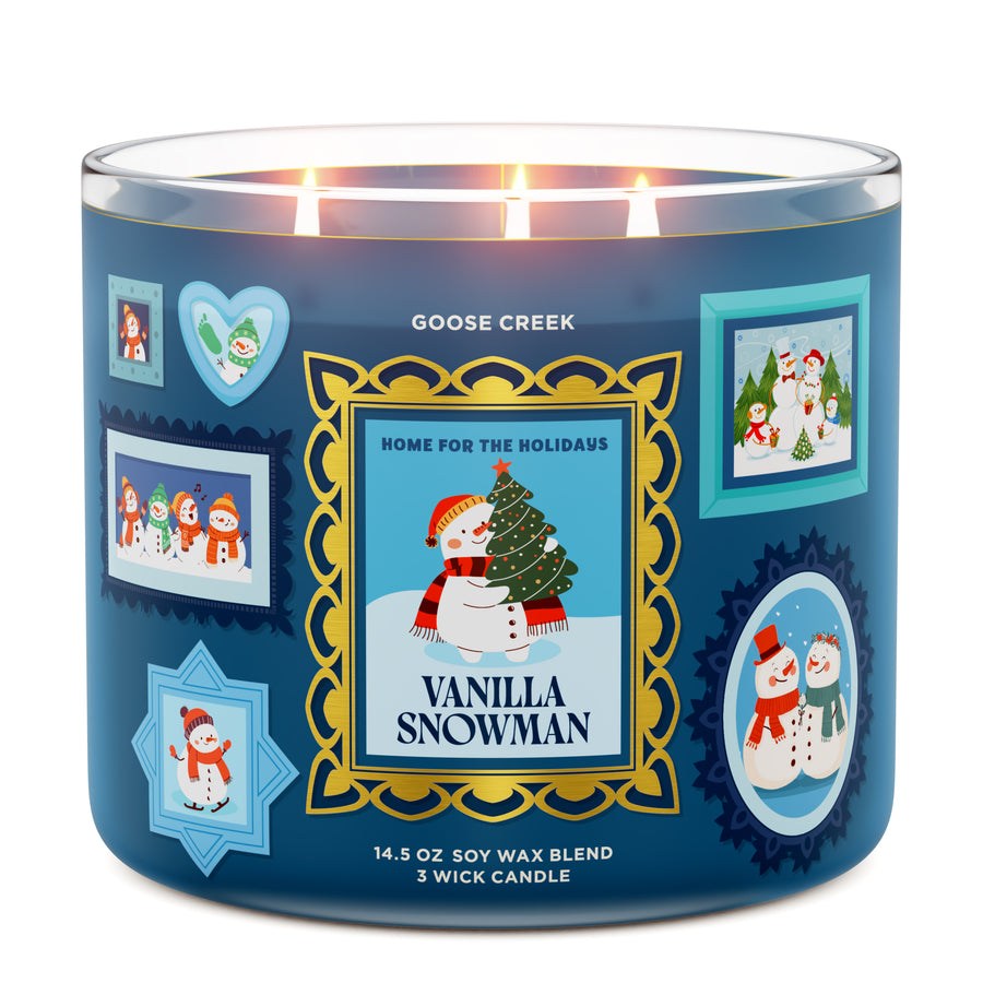 Vanilla Snowman 3-Wick Candle