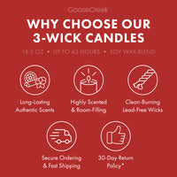 Warm Apple Pie 3-Wick Candle