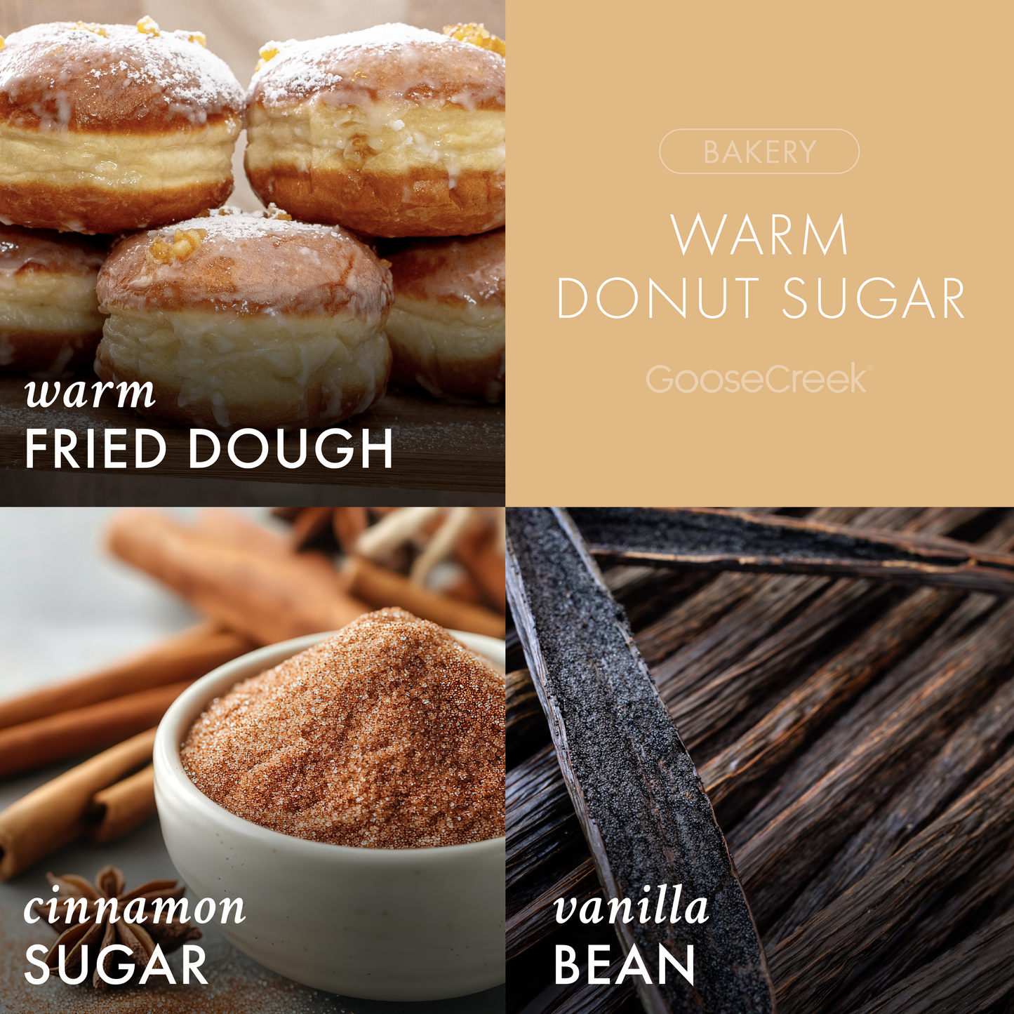 Warm Donut Sugar 7oz Single Wick Candle