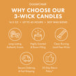 Load image into Gallery viewer, White Christmas Cake 3-Wick Candle
