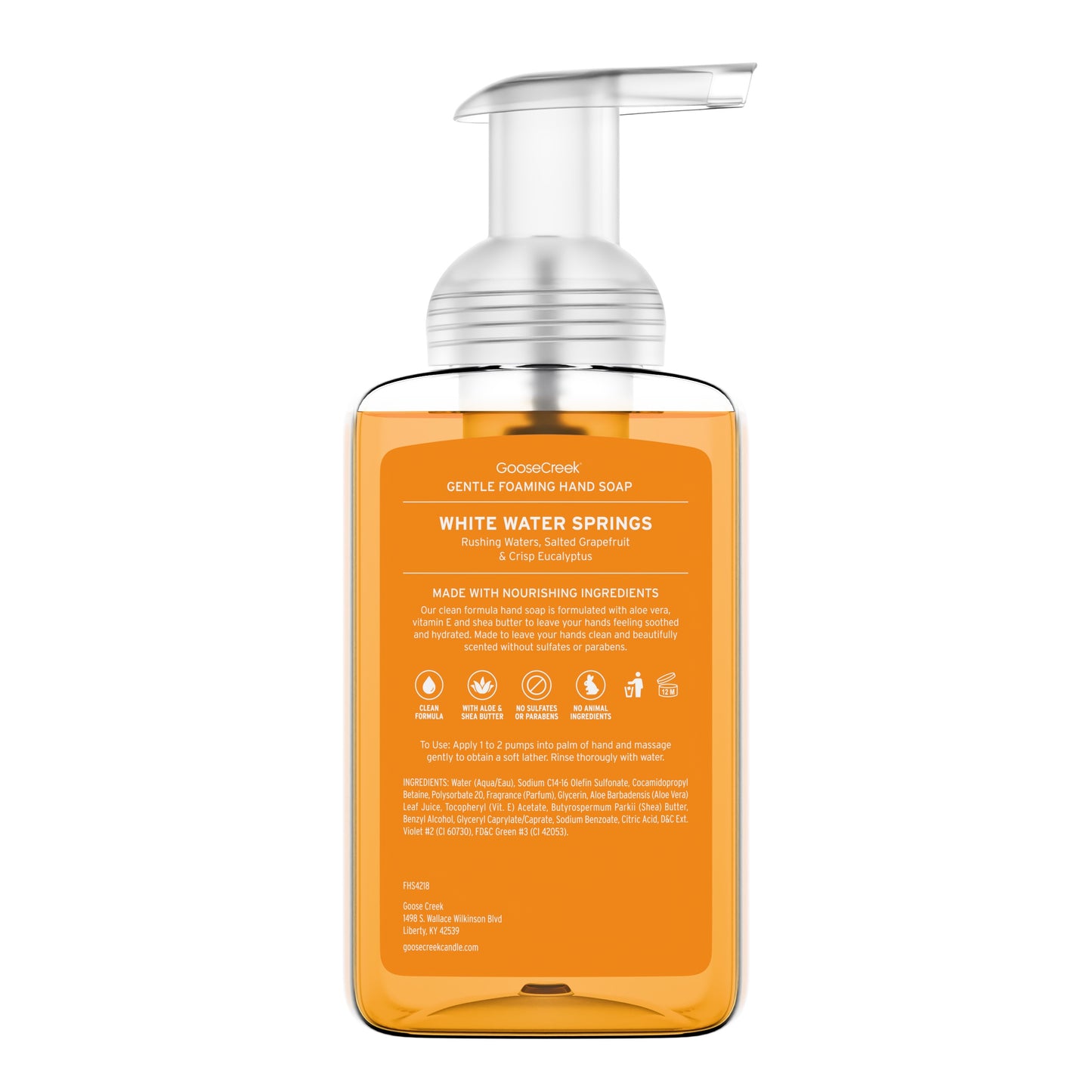 White Water Springs Lush Foaming Hand Soap