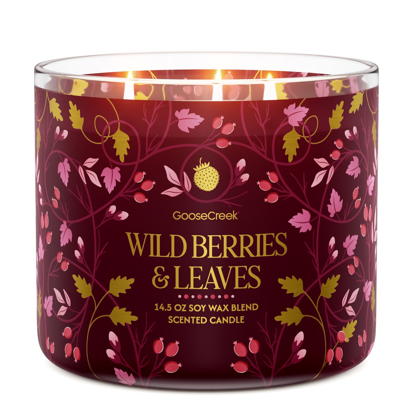 Wild Berries & Leaves 3-Wick Candle