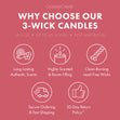 Load image into Gallery viewer, Wildflower Ginger Tea Aromatherapy 3-Wick Candle
