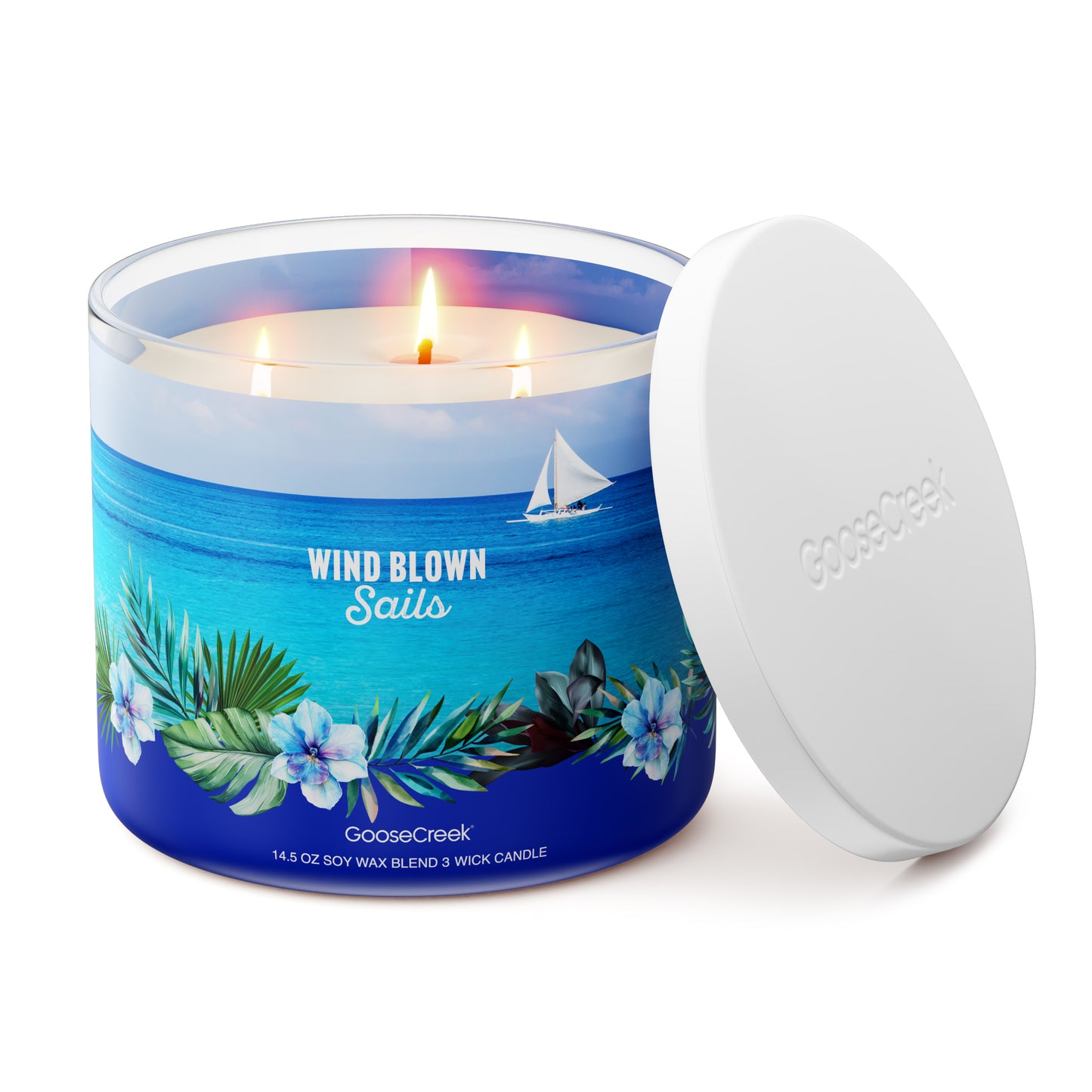 Wind Blown Sails 3-Wick Candle