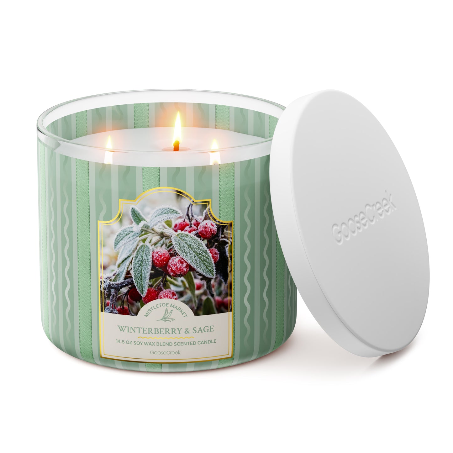 Winterberry & Sage 3-Wick Candle