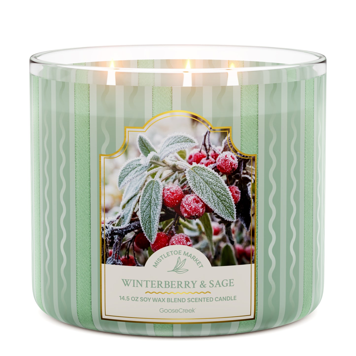 Winterberry & Sage 3-Wick Candle